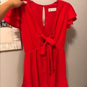 Romper red